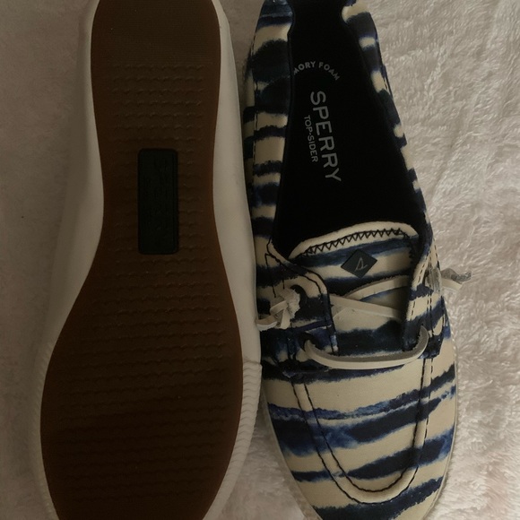 Nib Sperry Lounge Away 2 Tie Dye Navy - Picture 2 of 5